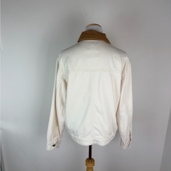 Reformation Harrison Utility Jacket Cream Brown Size S - Picture 8 of 11